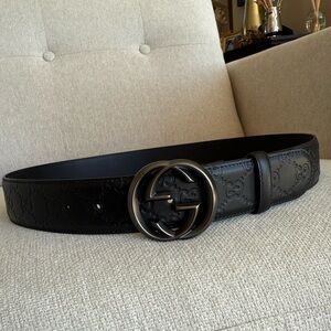 Gucci Black Belt - size 14-16 women’s